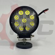 Фара светодиодная CH007 27W S Flood 9LED по 3W, 108*108(138)*45мм, нижнее крепление, ближний свет, 1