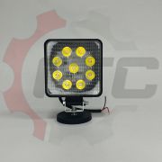 Фара светодиодная CH006 27W SS Flood  9LED по 3W, 108*108(138)*25мм, нижнее крепление, ближний свет,