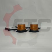 Маяк светодиодный (Двойной) на магните KR-4070 10-30V ` Маяк (2 режимапроблесковый и стробоскоп, h=8